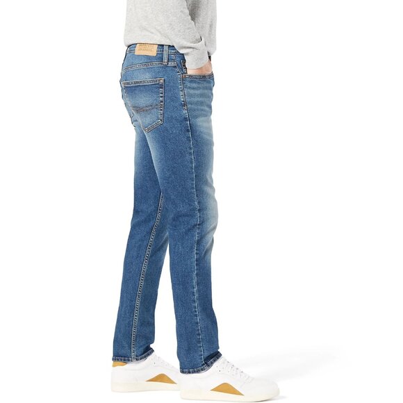 Levi Strauss Signature Men's and Big and Tall Slim Fit Jeans, Size 29x30, Blue - Picture 3 of 3